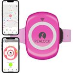Pealock Smartes Elektronisches Fahrradschloss mit Alarm und GPS - Bewegungsmelder, Integrierter Alarm und GPS-Ortung - Rosa