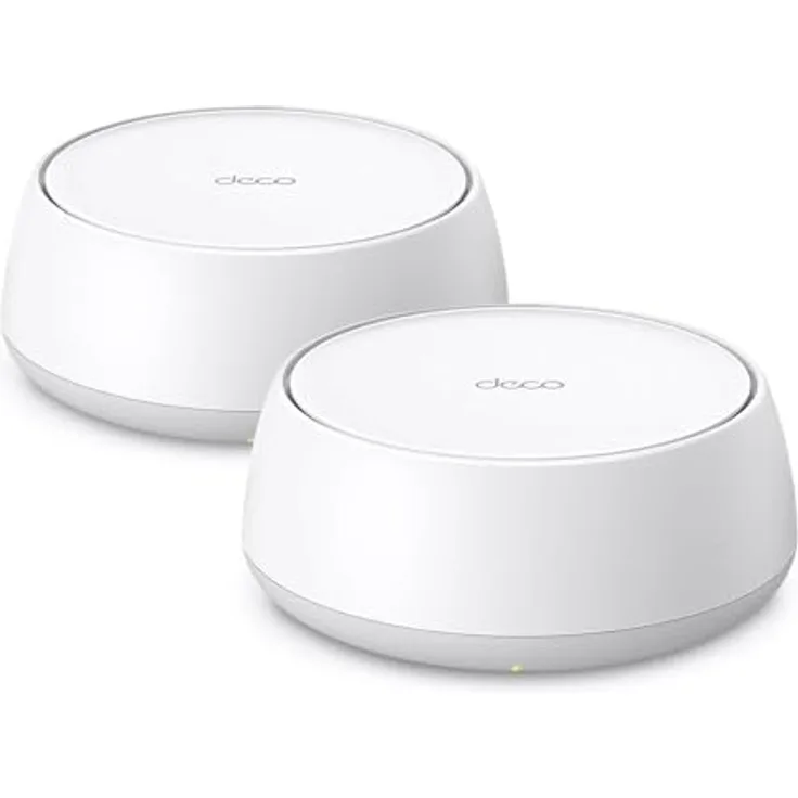 TP-Link Deco BE25 WiFi 7 Mesh WLAN(2 Pack), BE3600 Dual-Band, 2 x 2.5 Gbit/s, WPA3, 4 Streams, 160 MHz Kanäle, HomeShield, für 3-4 Zimmer, TP-Link Mesh WLAN in Weiß