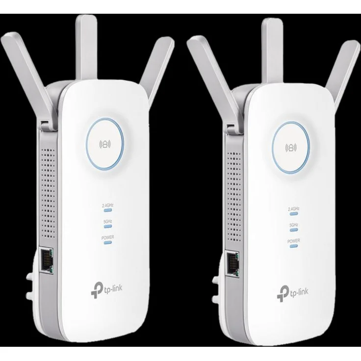 TP-Link RE450 Duo Pack, WLAN Repeater mit Netzwerkkabelanschluss, WLAN-Erweiterung für optimale Signalstärke