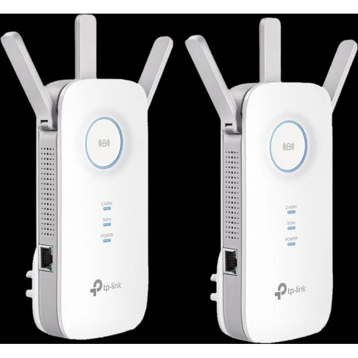 TP-Link RE450 Duo Pack, WLAN Repeater mit Netzwerkkabelanschluss, WLAN-Erweiterung für optimale Signalstärke