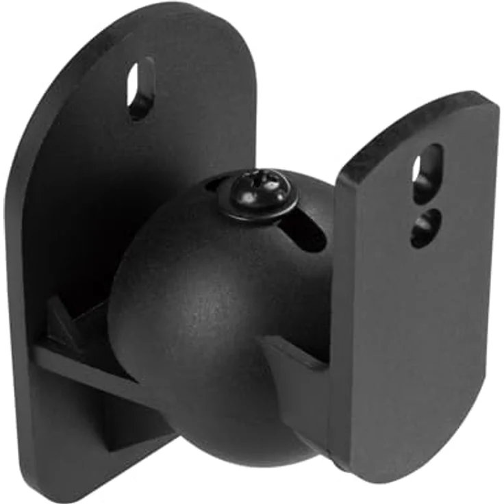 CABLETECH Lautsprecherhalterung, max. Tragkraft 3,5 kg, verstellbar, schwarz, 2er Set – Bild 2
