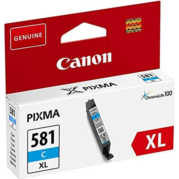 Canon CLI-581 XL CY original Tintenpatrone Cyan für Pixma Inkjet Drucker TR7550-PIXMA TR8550-PIXMA TS6150-PIXMA TS6151-PIXMA TS8150-PIXMA TS8151-PIXMA TS8152-PIXMA TS9150-PIXMA TS9155-PIXMA – Bild 2