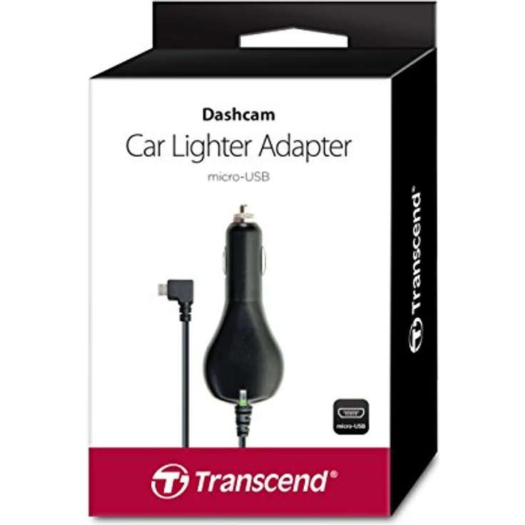 Transcend TS-DPL2 Kfz Handy Ladegerät schwarz (Micro-USB, 5V, 1A, 4m) – Bild 3