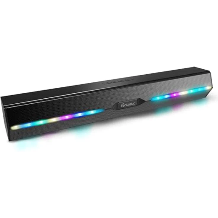 fontastic Juna - Drahtlose Soundbar 2 x 5 Watt TWS BT5.3 inklusive Mikrofon - RGB LED-Beleuchtung – Bild 2