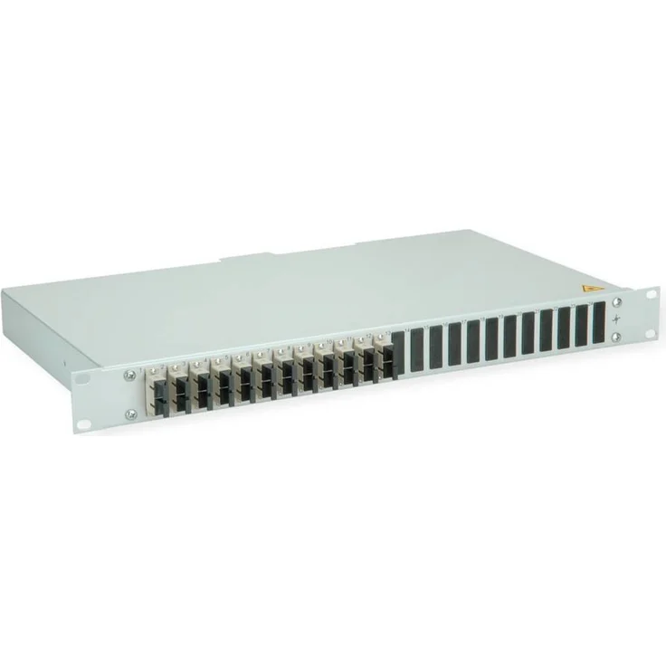 Telegärtner BASIS LWL-Panel, 12x SC Duplex, beige, OM2, spleißfertig mit Pigtails, Grade C
