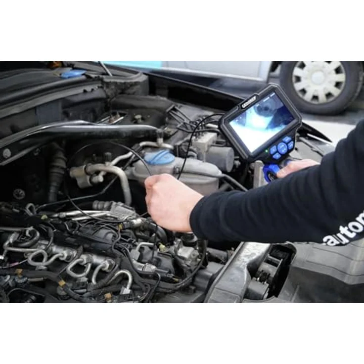GEDORE Automotive KL-0880-10 K Mikro-Videoskop Ø 3,9 mm, hochauflösende Kamera mit 5,0“ HD Farbdisplay, 8 GB microSD, IP67, Akku 5000 mAh – Bild 5