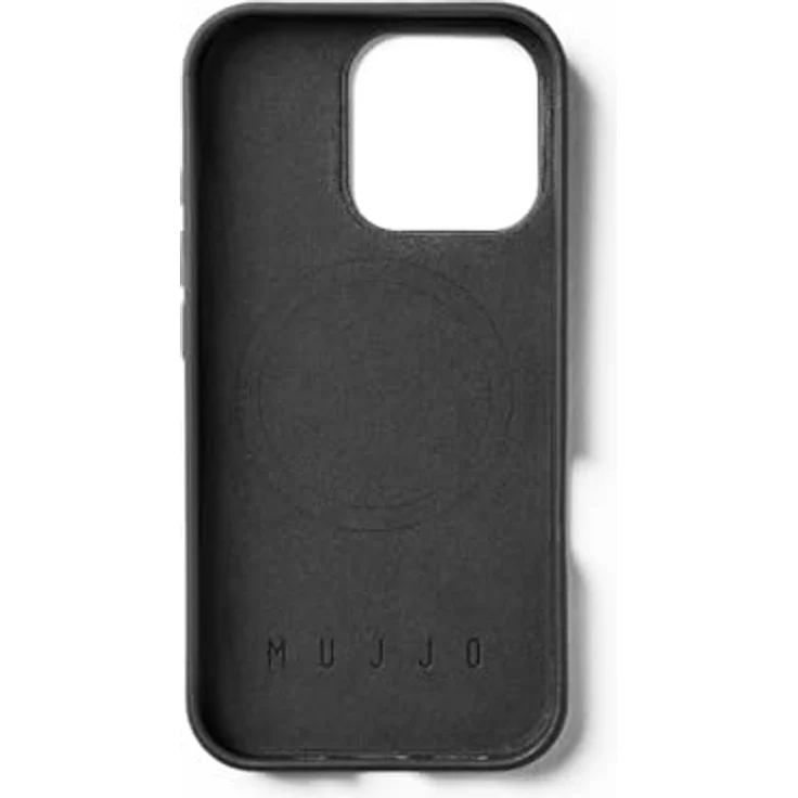 Mujjo Leather Case iPhone 16 Pro Schwarz - Hochwertige Lederhülle mit MagSafe-Unterstützung und ultra-langlebigem Schutz – Bild 4