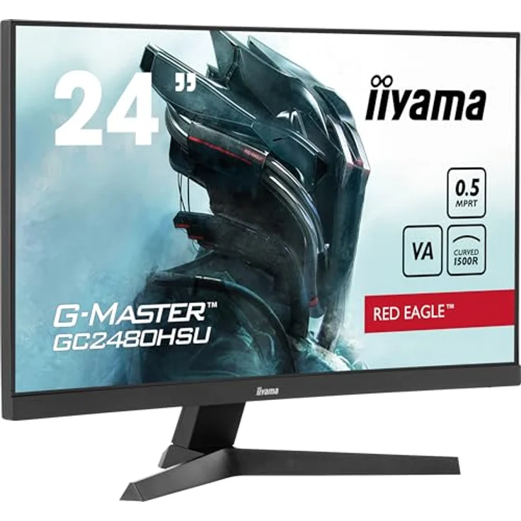 iiyama G-Master Red Eagle GC2480HSU-B1 Curved Gaming Monitor, Full-HD, 180Hz, Schwarz – Bild 1