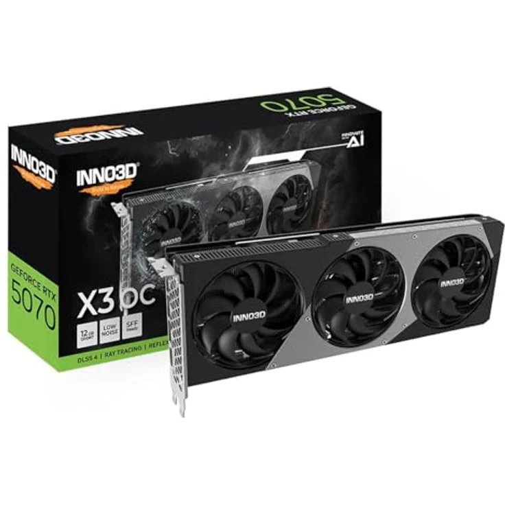 Inno3D GeForce RTX 5070 TWIN X2 OC 12GB GDDR7 Grafikkarte mit DLSS 4 – Bild 2
