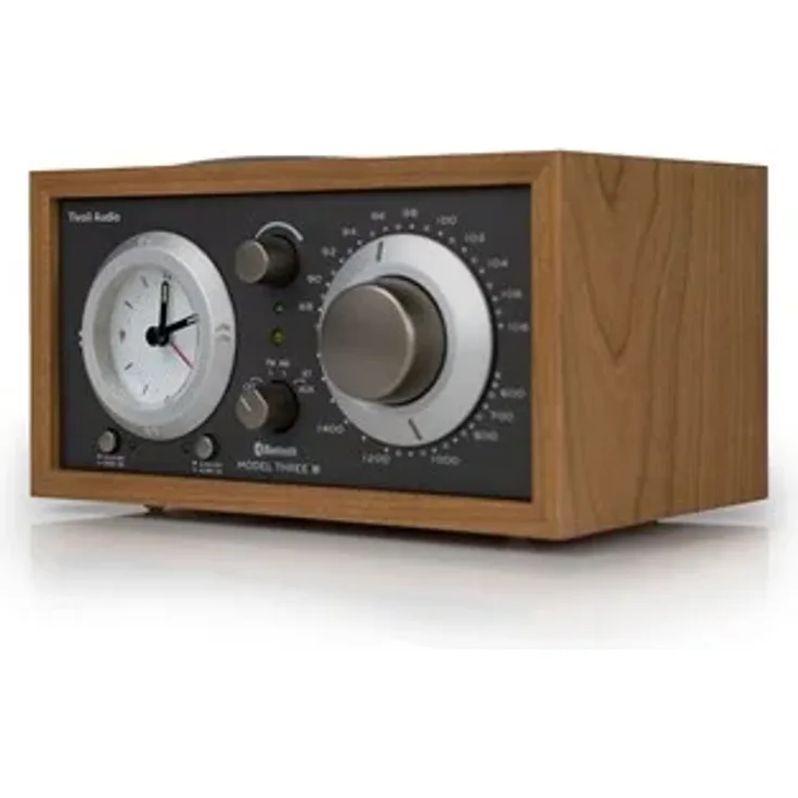 Tivoli Audio Model Three BT, AM/FM Radio mit Bluetooth und natürlichem Holzgehäuse, Kirsche