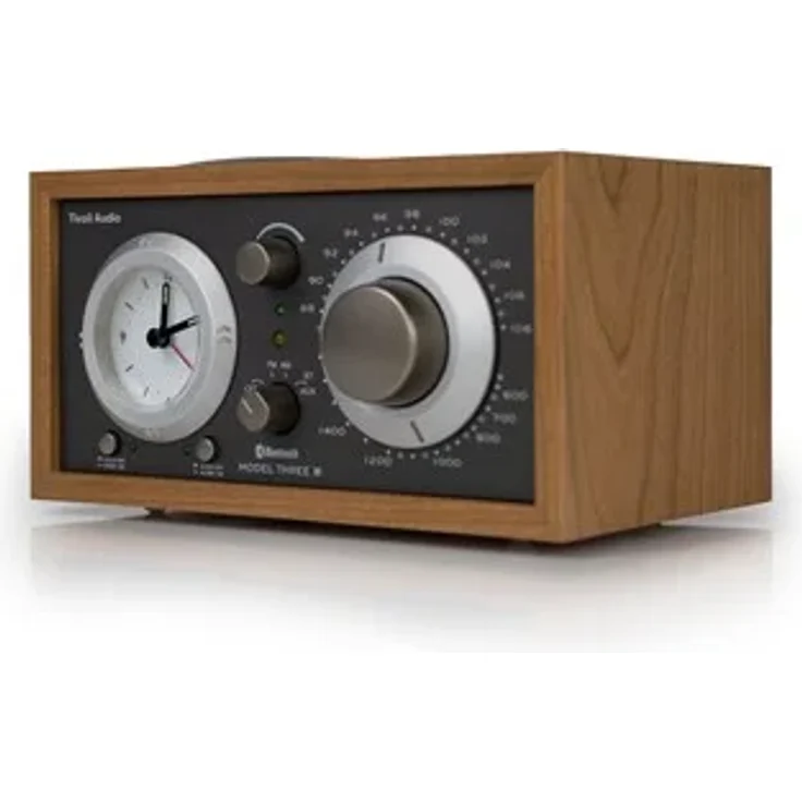 Tivoli Audio Model Three BT, AM/FM Radio mit Bluetooth und natürlichem Holzgehäuse, Kirsche