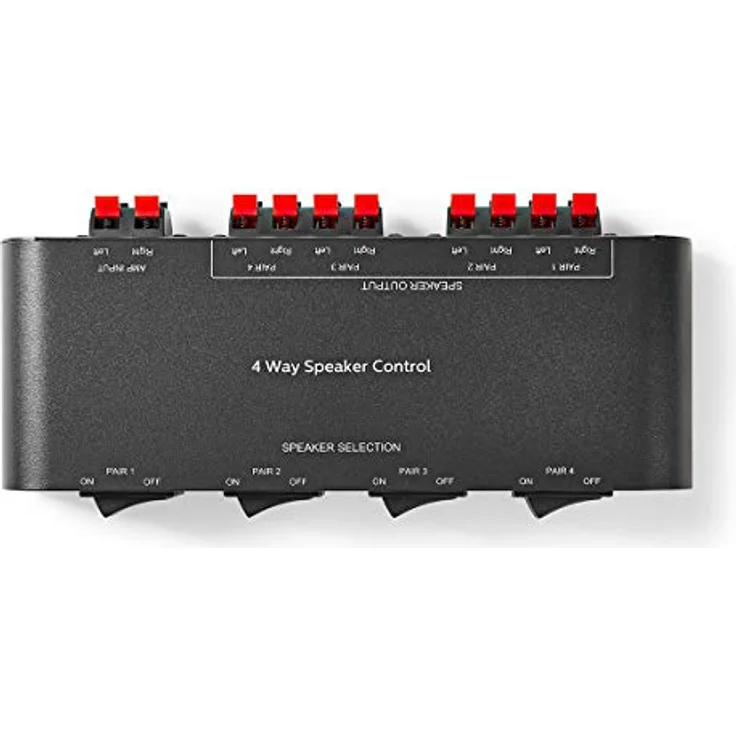 NEDIS - Lautsprecher-Steuereinheit - 4 Wege - Anschlussklemme - Schwarz – Bild 5