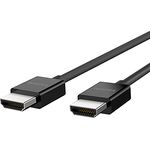 Hochwertiges Belkin Ultra-Highspeed HDMI-2.1-Kabel, 4K/Dolby Vision HDR, optimale Wiedergabe von Apple TV, 2,2 m – Schwarz