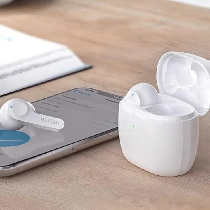 EarFun Air TWS earphones (white), Kabellose Kopfhörer mit 7 Stunden Akkulaufzeit, Weiss – Bild 4
