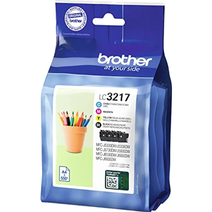 Brother LC3217 Value Pack - 4er-Pack - Schwarz, Gelb, Cyan, Magenta - Original - Tintenpatrone - für Brother MFC-J5330DW, MFC-J5730DW, MFC-J5930DW, MFC-J6530DW, MFC-J6930DW, MFC-J6935DW – Bild 2