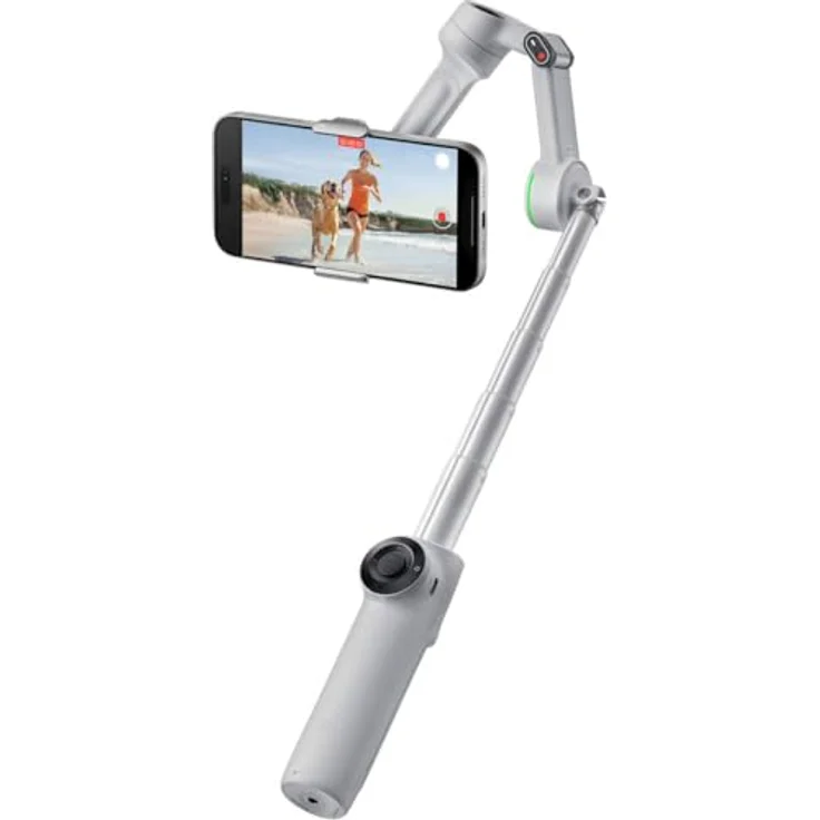 Insta360 Flow 2 Pro Grey, KI-betriebener Smartphone-Stabilisator mit 3-Achsen-Stabilisierung, integrierter Selfie-Stick und Auto-Tracking – Bild 5