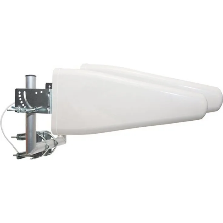 PremiumX LTE Antenne 3G 4G Mobiles Netzwerk 2x Außenantenne 10m Kabel U-Halter Mobilfunkantenne