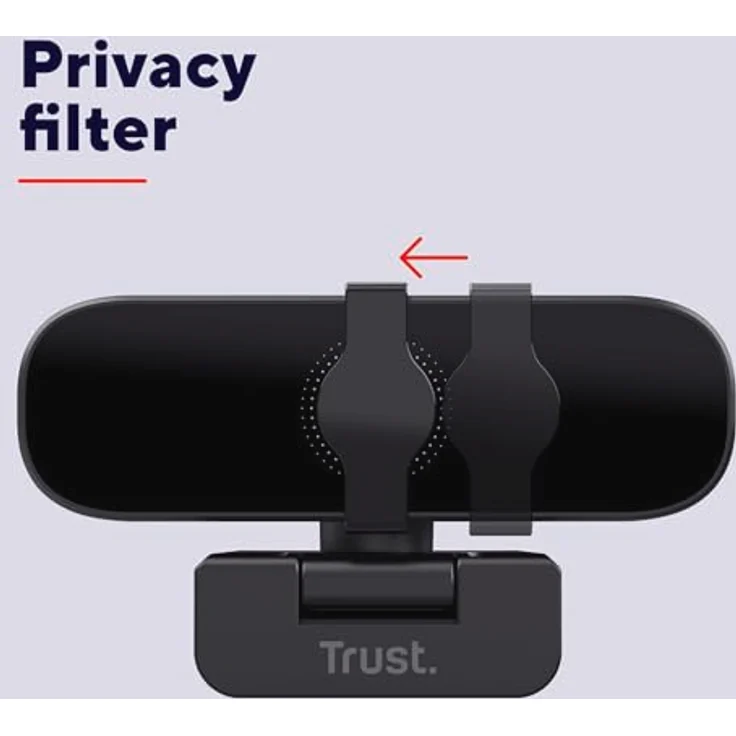 Trust Tanor 1080p Webcam PC, Full HD USB Web Cam mit Blickschutzfilter, PC Kamera mit Mikrofon, Fixfokus 30 FPS, 85% Recyclingkunststoff, Videokamera für Laptop Desktop Mac Windows Zoom Teams – Bild 4