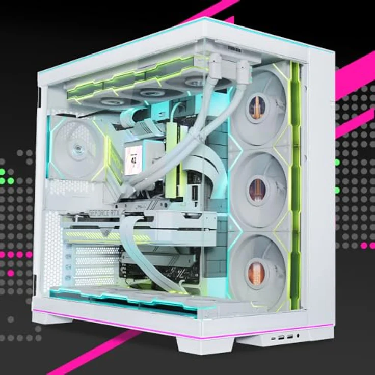 Lian-Li O11D Evo (E-ATX), PC Gehäuse, Transparent mit ARGB-Lichtstreifen – Bild 4