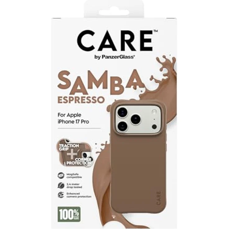CARE by PanzerGlass Samba MagSafe Handyhülle für Apple iPhone 17 Pro, stoßfestes Backcover mit verbessertem Kameraschutz – Bild 3