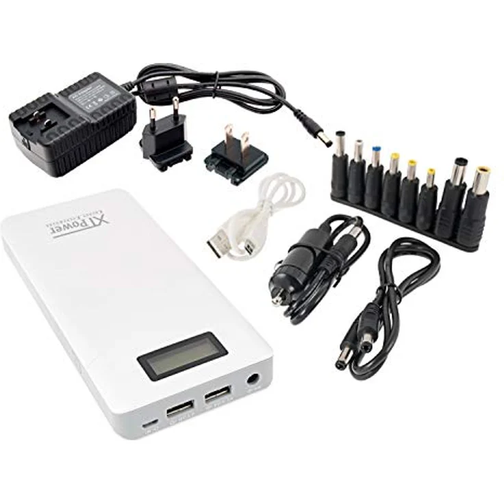 XTPower® XT-16000QC3-PA Powerbank inkl. Netzteil - moderner DC + USB QC3 Akku mit 15600mAh - 1x USB, 1x USB QC3 und DC Anschluss von 12 bis 24V 65W - für Laptop Tablet iPhone Galaxy – Bild 2