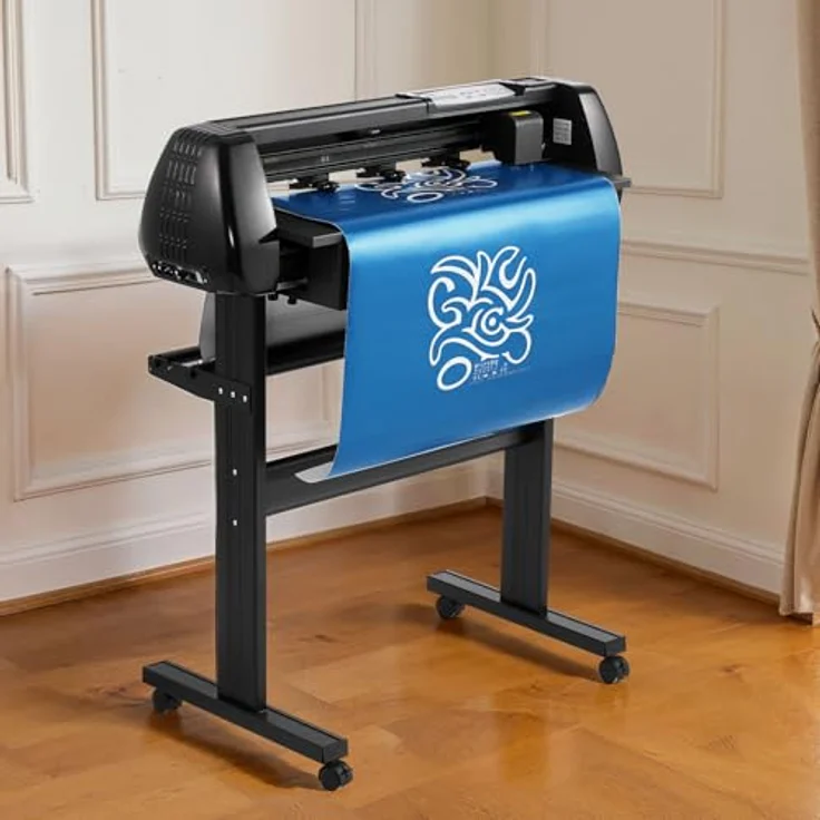 VEVOR Vinylschneidemaschine, 72 cm max. Zufuhrbreite, Doppelklingen, LED-Anzeige, einstellbares Schneideplotter-Set mit Signmaster-Software, kompatibel mit Windows und macOS – Bild 8