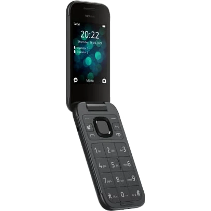 Nokia 2660 Flip, Seniorenhandy mit 2,8-Zoll-Display, großen Tasten und Notfall-Taste - Schwarz – Bild 2