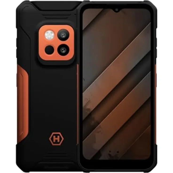 Hammer H Construction 2 Thermal Ultra-Robustes Smartphone IP69 8+8GB RAM 108mpx Kamera 6500mAh Akku 256GB/1TB, Schwarz