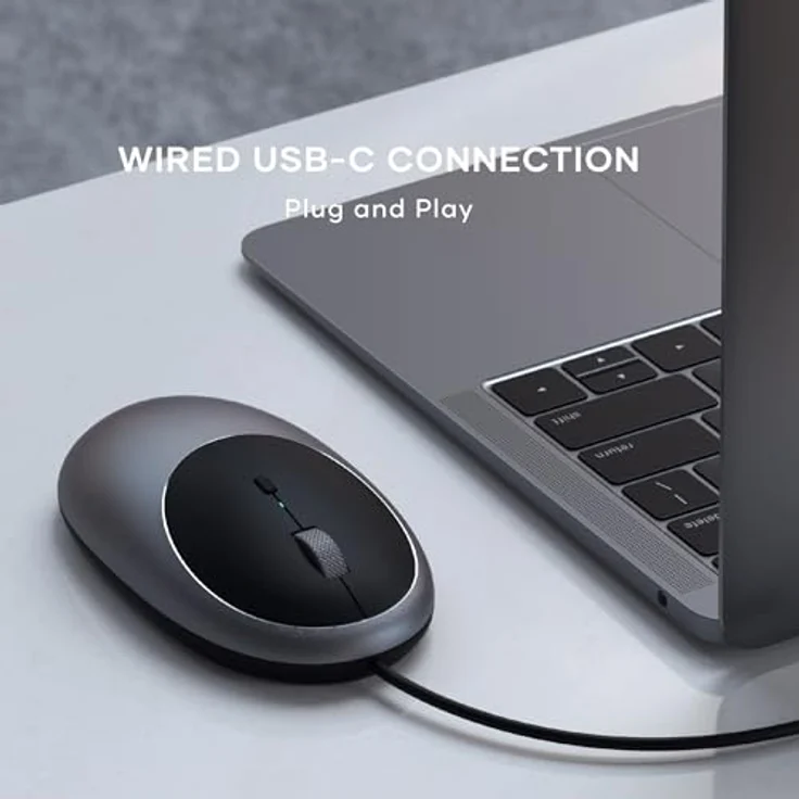 Satechi C1 USB-C Wired Mouse Space Gray – Bild 4