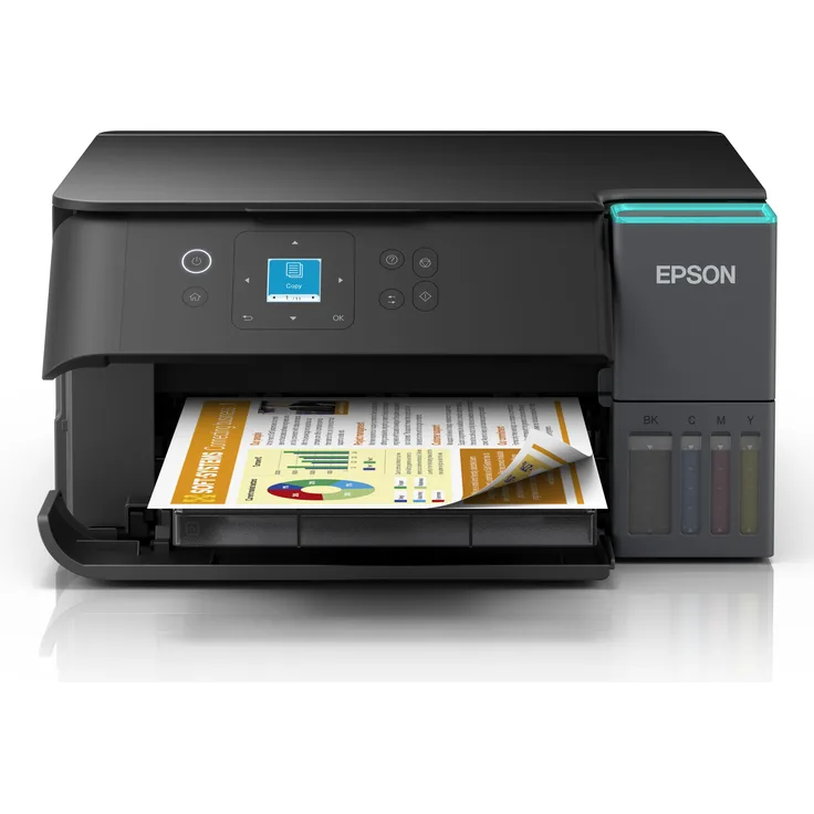 Epson EcoTank ET-2851, Multifunktionsdrucker A4, 4800 x 1200 DPI, WLAN, Duplex, 3-in-1 mit Tintenset