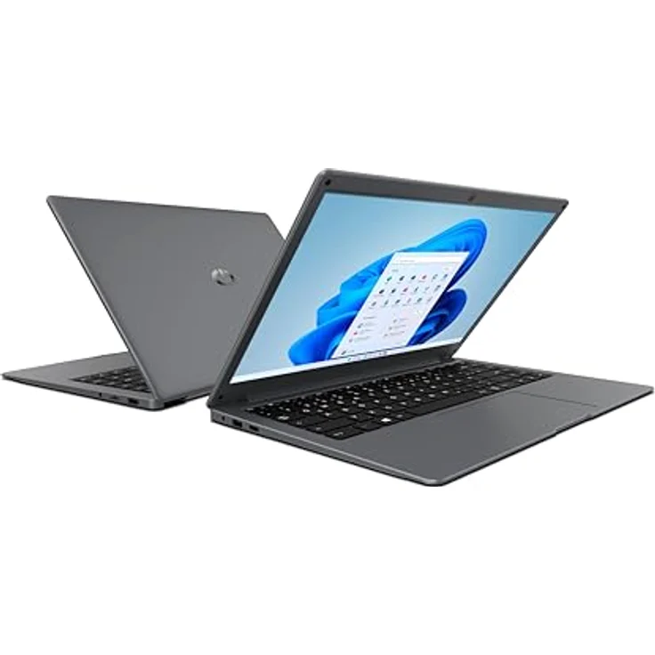 Odys mybook UNIQ 15,6 Notebook, 15,6" Full-HD IPS Notebook (Intel N4120 4x2,6GHz, 4GB RAM, 128GB eMMC, Abdeckbare Kamera) - Win 11 Pro, in Silber – Bild 2