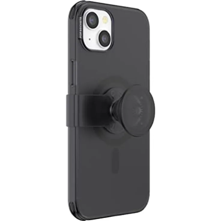 PopSockets: PopCase PlantCore für MagSafe - Hülle für iPhone 14 Plus mit Abnehmbarem PopGrip Slide Sockel und Griff mit Austauschbarem Top - Black