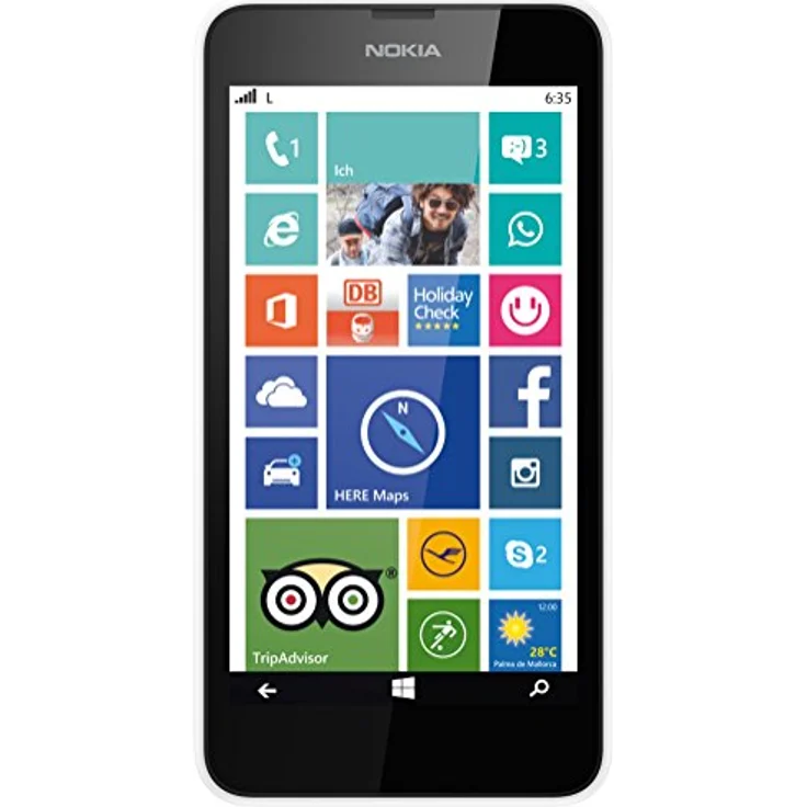 Nokia Lumia 635 Smartphone IPS-Display, 8GB interner Speicher, 0,51GB RAM, Windows, Weiß – Bild 6
