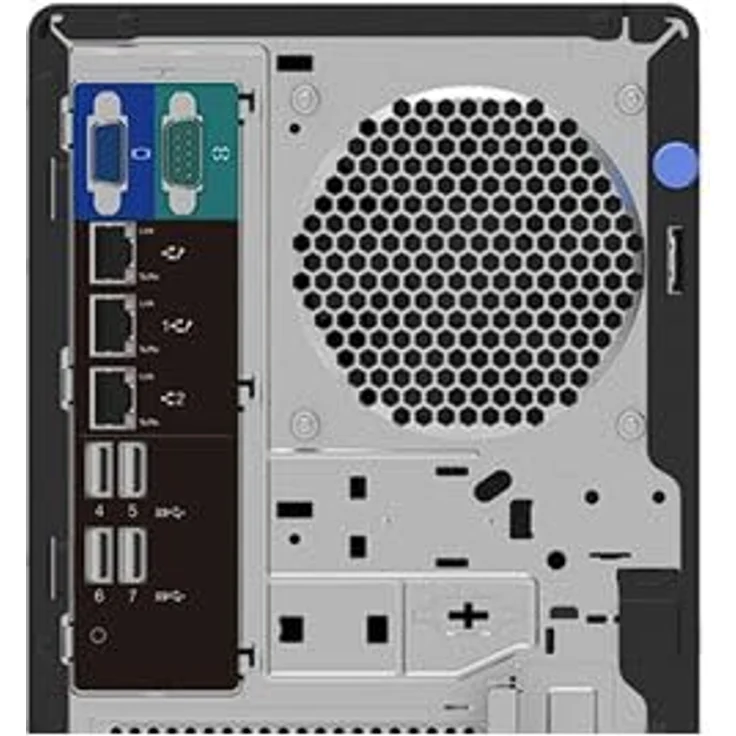Lenovo ThinkSystem ST50 V3, Tower-Server mit Intel Xeon 6315P, 4 Kerne, 2,8 GHz, 16 GB RAM, 960 GB SATA-Festplatte – Bild 5