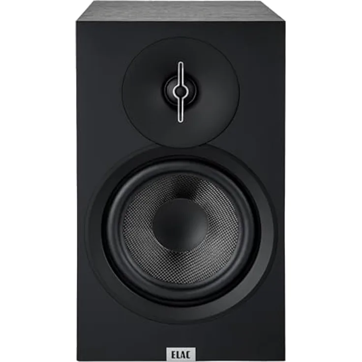 ELAC Debut B6.3 Regal-Lautsprecher, legendärer Klang, edles Design - 2 Lautsprecher passiv, Schwarz