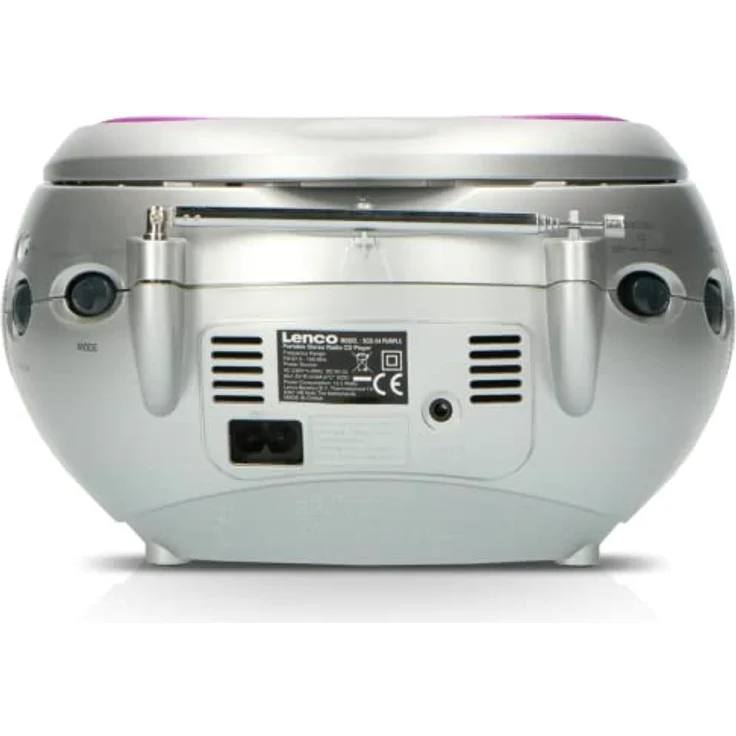 Lenco Radio CD-Player SCD-24 tragbares Stereo UKW-Radio mit CD-Player und Teleskopantenne in lila – Bild 8