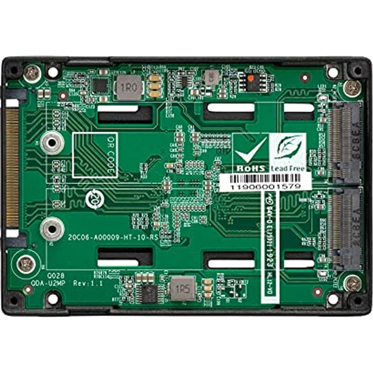 Qnap QDA-U2MP Dual M.2 PCIe NVMe SSD to U.2 Adapter – Bild 4