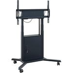 Hagor HP Twin Lift M-B mob. motor. höhenverstellb.Liftsystem 140-218cm 55-86Zoll VESA max 900x600mm (Boden, 86", 120 kg), TV Wandhalterung, Schwarz