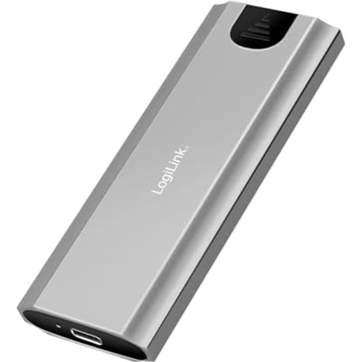 LogiLink UA0439 - Festplattengehäuse für M.2 NVMe (PCIe) SSDs, USB 3.2 Gen 2, 10 GBit/s, Silber, bis 10 TB – Bild 1