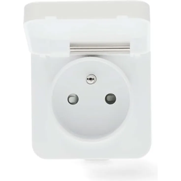 Nedis SmartLife Smart Plug Zigbee 3.0, IP44 Smart Stecker mit Leistungsmesser, 3680 W, Typ E (CEE) für Außenbereich