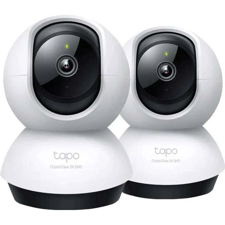 TP-Link Tapo C220, Pan & Tilt Duo Pack, 2K Netzwerkkamera mit KI-Erkennung, Weiss