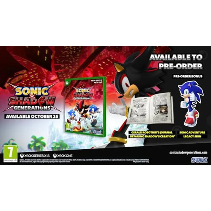 SEGA Sonic x Shadow Generations (Xbox Series X) - Vorbestellung mit exklusivem DLC-Code und Paramount Einleger – Bild 2