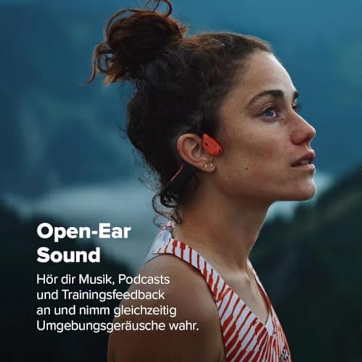 Suunto Wing 2, Kabellose Bone Conduction Kopfhörer mit 12 h Akkulaufzeit, IP67 Wasser- und Staubschutz, schwarz – Bild 3