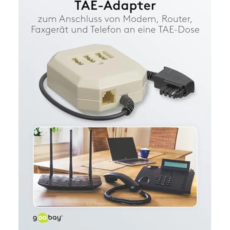 GOOBAY Wentronic TAE 20NFF Verlängerung (Stecker F auf Dose NFF codiert und RJ11) 0,2m – Bild 6
