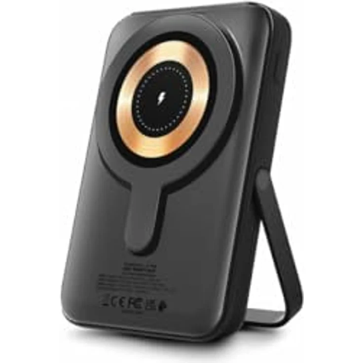 Urban Factory Powerbank MWP10UF Schwarz 10000 mAh mit kabellosem Laden bis zu 15W – Bild 1