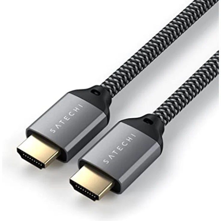 SATECHI 8K ULTRA HD HDMI 2.1 Kabel 2m, hochwertiges HDMI-Kabel in geflochtener Nylonummantelung – Bild 4