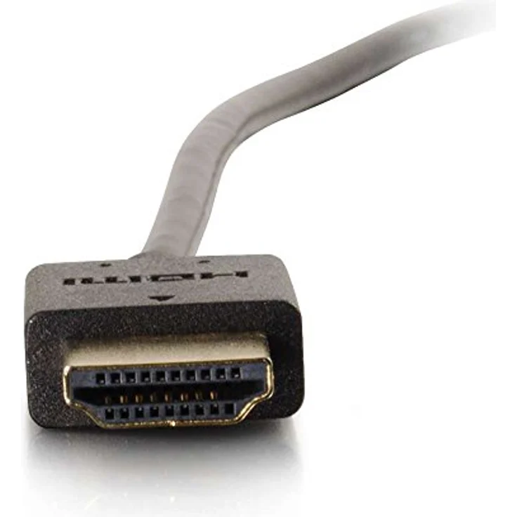 C2G Plus-Serie 0,6 m Standard-HDMI®-Kabel, schlank und flexibel, 4K 60 Hz, flache Stecker, Ethernet-fähig – Bild 3