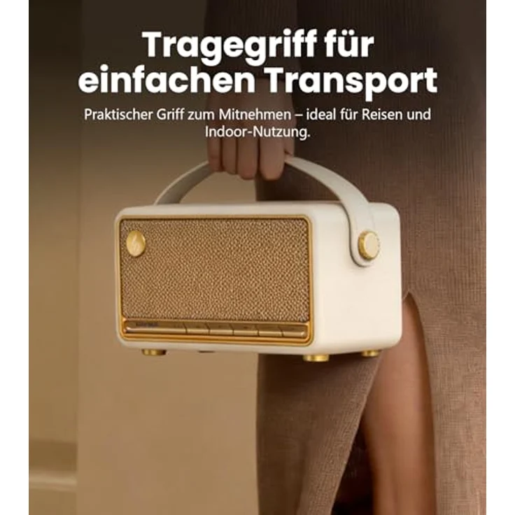 Edifier MP330, Bluetooth Lautsprecher mit 19 h Akkulaufzeit, weiss – Bild 6