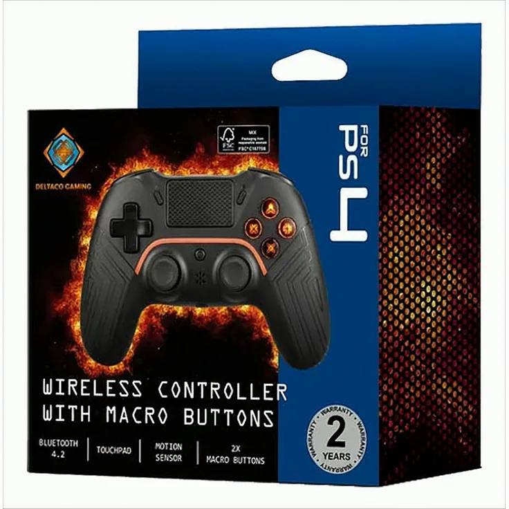 Deltaco GAM-139, Gamepad für Android, PC, Playstation - Schwarz