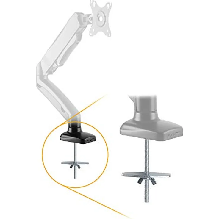 RICOO Monitor Halterung Tischlochmontage Set für Monitorhalterung Z9311 Monitore Arm Bildschirmhalterung Monitorarm Bildschirm Halter Arme für Computermonitore Monitorständer Tischhalterung